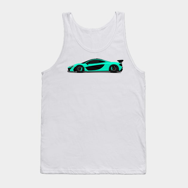 MCLAREN P1 TURQUOISE Tank Top by VENZ0LIC